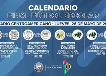 Todo listo para las finales de Fútbol Escolar en el Centroamericanos ￼