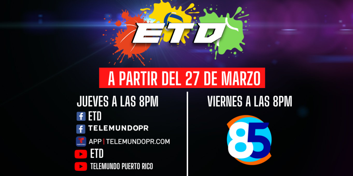 ANUNCIO IMPORTANTE: ETD ESTRENARÁ NUEVO HORARIO